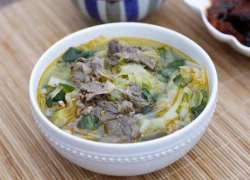 [Chế biến] - Canh bắp cải nấu với thịt bò