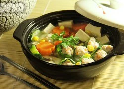 [Chế biến] - Canh bí ngòi đậu phụ