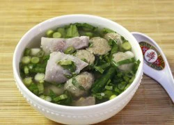 [Chế biến] - Canh bò viên nấu khoai môn