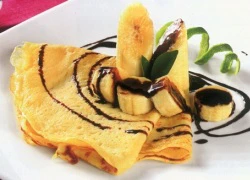 [Chế biến] - Crepe chocolate chuối