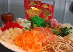 [Chế biến] - Gỏi cá hồi Yee Sang