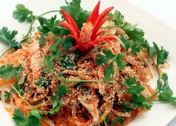 [Chế biến] - Gỏi gà rau câu