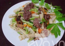 [Chế biến] - Măng tươi xào thịt bò