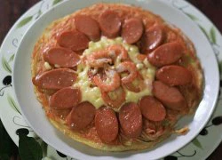 [Chế biến] &#8211; Pizza đúc mì trứng