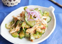 [Chế biến] - Salad gà dưa leo kiểu Hàn