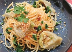 [Chế biến] &#8211; Spaghetti với tâm hoa a-ti-sô