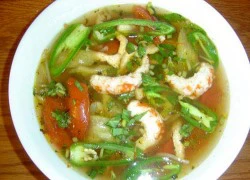 [Chế biến] - Tôm nấu canh chua