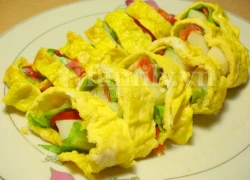 [Chế biến] - Trứng cuộn salad