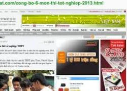 Giả mạo công bố 6 môn thi tốt nghiệp THPT năm 2013