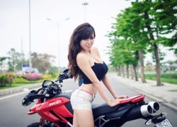 Hot girl Mai Thỏ nóng bỏng bên dàn xe Ducati