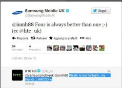 HTC và Samsung &#8216;khẩu chiến&#8217; trên Twitter