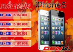 iPhone 5 tiếp tục giảm giá, dưới 15 triệu đồng