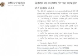 OS X nâng cấp bản 10.8.3 hỗ trợ cài Windows 8