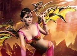 Shock với bộ ảnh Body Painting nóng bỏng quảng bá game online Tiên Kỷ