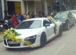 Siêu xe Audi R8 biển tứ quý làm xe hoa ở Thái Bình