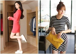 'Tút' đường cong cực sexy với váy bodycon