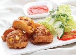 [Chế biến] - Bánh mì chiên thịt cua