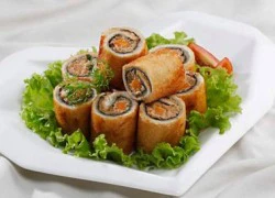 [Chế biến] - Bánh mì cuộn cá hộp