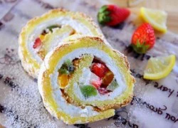 [Chế biến] - Bánh phô mai cuộn trái cây