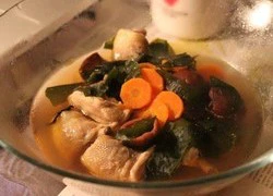 [Chế biến] &#8211; Canh gà rong biển