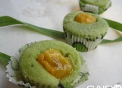 [Chế biến] - Cupcake trà xanh hột vịt muối