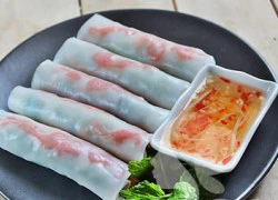 [Chế biến] - Phở cuốn tôm chua