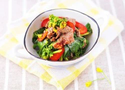 [Chế biến] - Salad hoa cải ngồng