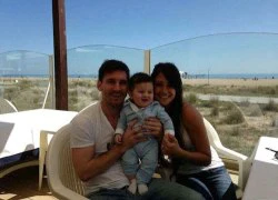 Con trai Messi giống bố 'như tạc'