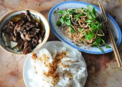 Kỳ thú bánh cuốn chả Hà Nam