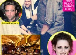 Robert Pattinson cười rạng rỡ trong sinh nhật của Kristen