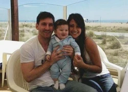 Thiago Messi giống bố &#8220;như đúc&#8221;