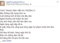 Thơ "sinh viên ra trường" khiến dân mạng "sục sôi"