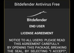 Ứng dụng tìm và diệt mã độc miễn phí trên Android của Bitdefender