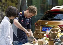 Vettel học nấu ăn ở Trung Quốc