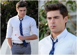 Zac Efron ngậm "khư khư" cây kẹo mút trên phim trường