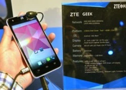 ZTE Geek ra mắt: Chip Intel 2GHz, máy ảnh 8 MP, chạy Jelly Bean