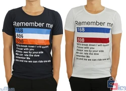 Áo thun nam T-shirt Remember me giá chỉ có 90.000đ