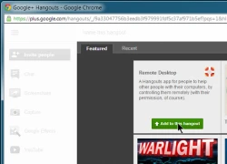 Bật tính năng điều khiển máy tính từ xa cho Google Hangouts
