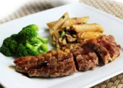 [Chế biến] &#8211; Bò beafsteak sốt BBQ