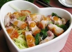 [Chế biến] - Bún trộn thịt quay