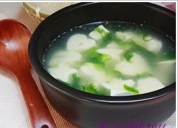 [Chế biến] - Canh đậu phụ nấu rong biển tươi