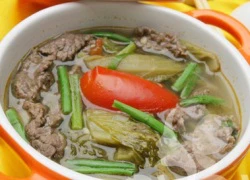 [Chế biến] - Canh thịt bò nấu dưa chua