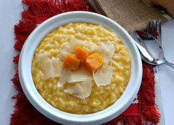 [Chế biến] - Cơm Risotto bí đỏ kiểu Ý