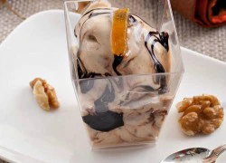 [Chế biến] - Kem Gelato cam và si-rô sô cô la