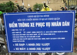 Choáng với điểm trông xe 2.000 đồng trong ngày lễ ở Thủ đô