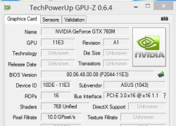 GeForce GTX 760M của Nvidia lộ diện: 768 nhân Cuda, chip GK106