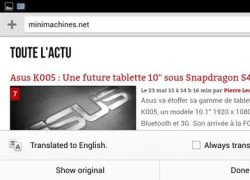 Google Chrome cho Android có khả năng tự dịch ngôn ngữ