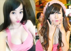 Hot girl vờ "cute" cốt để khoe ngực