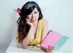 Hot girl Mai &#8216;thỏ&#8217; quyến rũ bên iPhone 5 mạ vàng