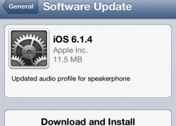 iPhone 5 được cập nhật iOS 6.1.4 sửa lỗi âm thanh